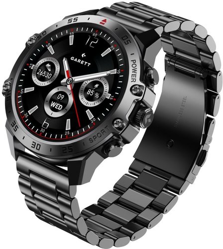 Garett 5904238486832 Smartwatch Garett V14 czarny stalowy