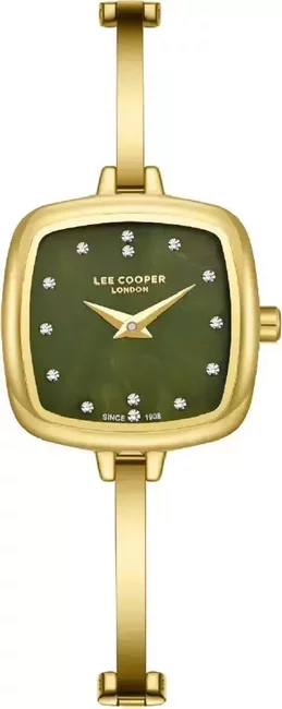 Biżuteryjny zegarek Lee Cooper LC08353.170 z prostokątną kopertą dla kobiety ceniącej modę