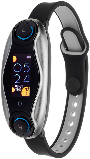 Garett 5903246289299 Smartband, Opaska Sportowa Garett Fit Audio RT czarno-szary