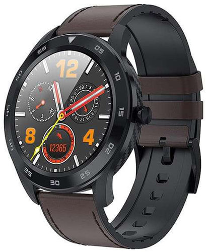 Garett 5903246287332 Smartwatch Garett GT22S RT ciemny brąz, skórzany