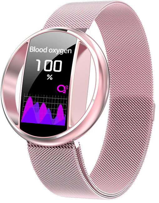 Garett 5903246287189 Smartwatch Garett Women Nicole RT różowy, stalowy