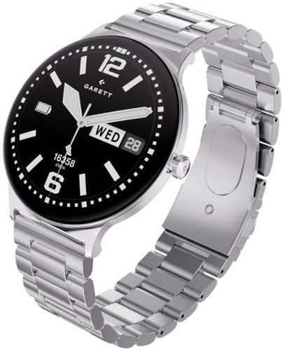 Garett 5904238487563 Smartwatch Garett Quantum Glow srebrny stalowy