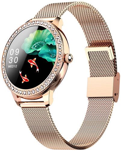 Garett 5904238480601 Smartwatch Garett Lady Kate RT złoty, stalowy