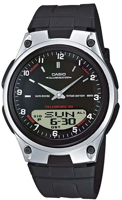 Sportowy zegarek męski Casio AW-80-1AVES z podw&oacute;jnym odczytem czasu