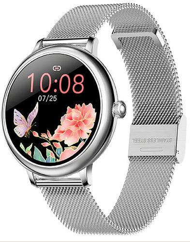 Garett 5904238480731 Smartwatch Garett Lady Julia RT srebrny, stalowy