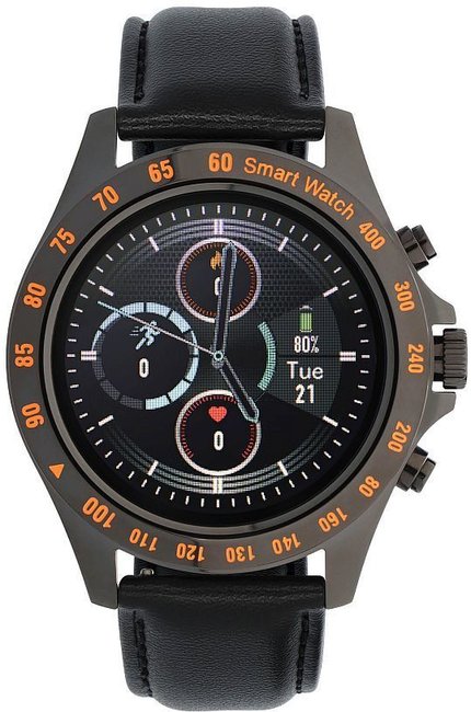 Garett 5904238480670 Smartwatch Garett V8 RT czarny, skórzany