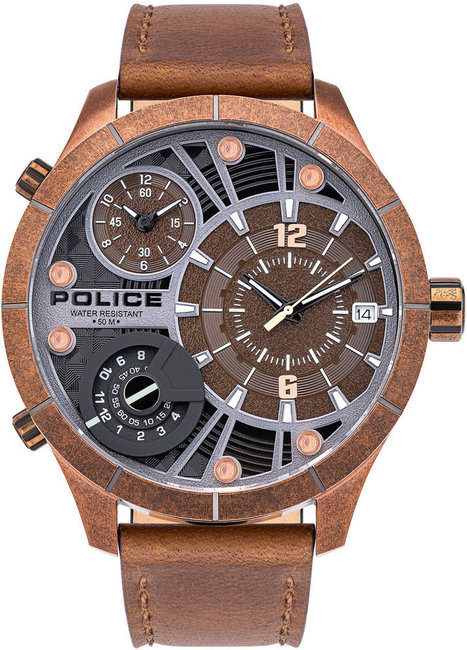 Zegarek męski Police PL-15662XSQR-12 z industrialnym designem dla odważnych