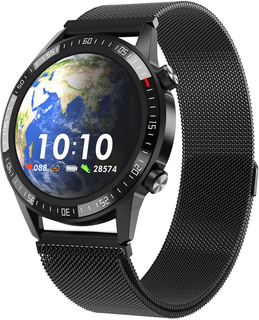 Garett 5904238480625 Smartwatch Garett GT24S RT czarny, stalowy