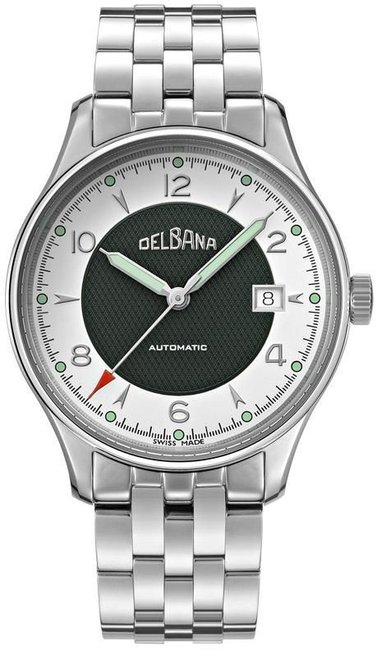Elegancki zegarek Delbana 41701.722.6.039 z automatycznym mechanizmem i giloszowaną tarczą dla mężczyzny