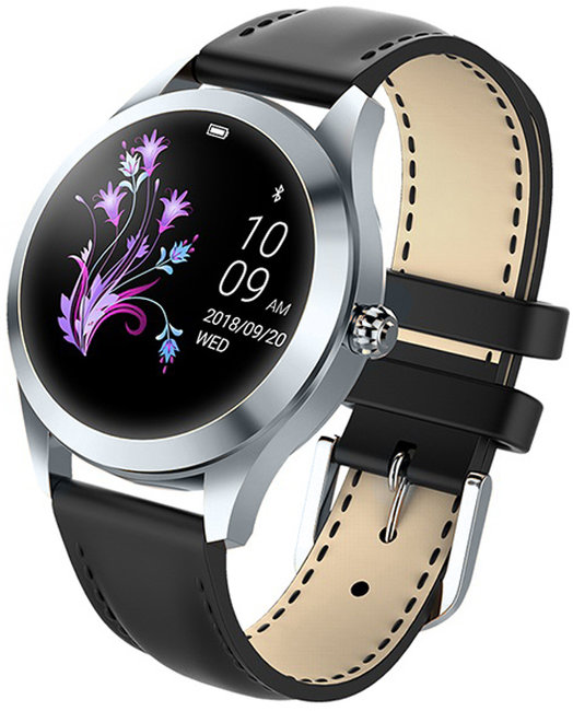 Garett 5903246287240 Smartwatch Garett Women Naomi RT czarny, skórzany