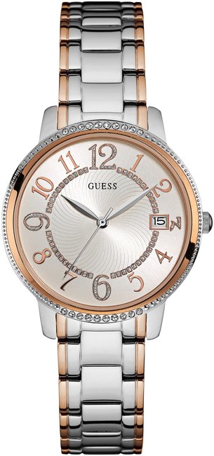 Zegarek damski Guess W0929L3 z biżuteryjnym zdobieniem
