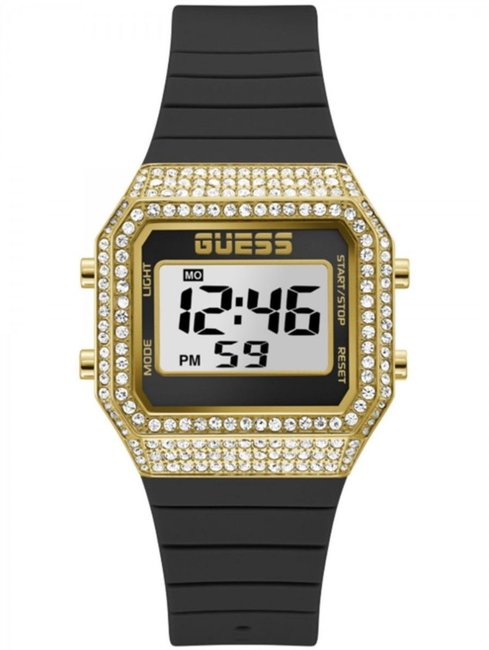 Wyrazisty Guess GW0430L2 z cyfrowym wyświetlaczem jako modowy akcent dla kobiety