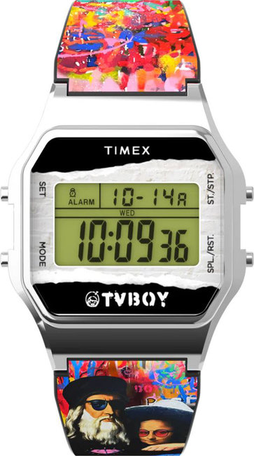 Artystyczny zegarek Timex TW2Y46800 z cyfrowym wyświetlaczem dla niej i dla niego