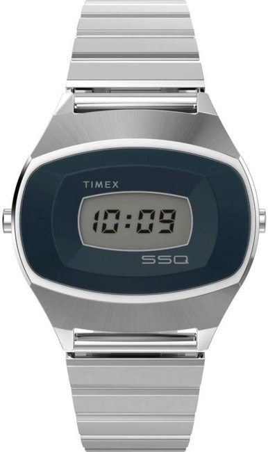 Klasyczny Timex TW2Y06100 z cyfrowym wyświetlaczem w stylu retro dla mężczyzny