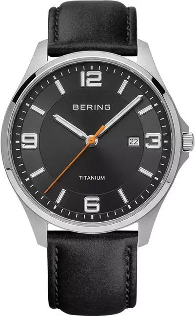 Bering 16040-402 męski zegarek z tytanu zapewnia lekkość i styl