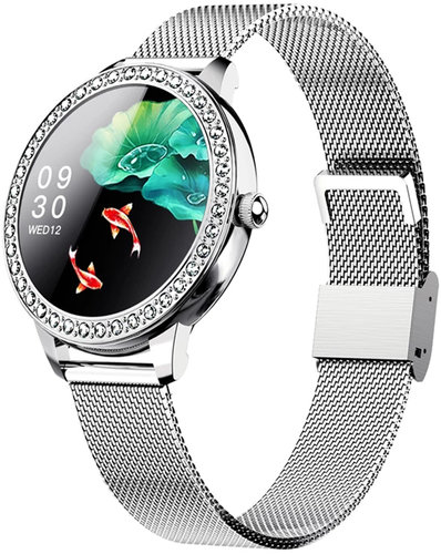 Garett 5904238480595 Smartwatch Garett Lady Kate RT srebrny, stalowy