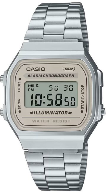 Kultowy Casio A168WA-8A z cyfrowym wyświetlaczem w stylu retro dla kobiety i mężczyzny