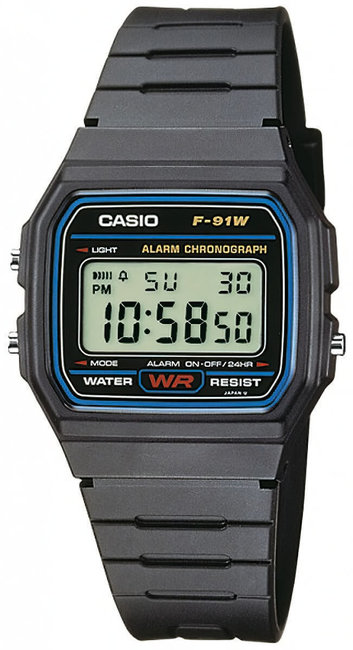Casio Standard Digital F-91W-1YEG