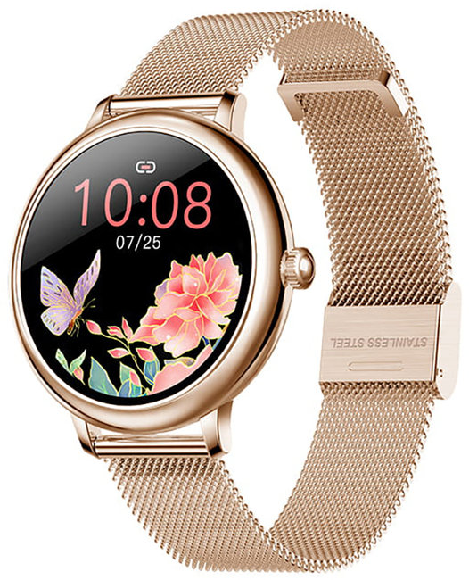 Garett 5904238480717 Smartwatch Garett Lady Julia RT złoty, stalowy