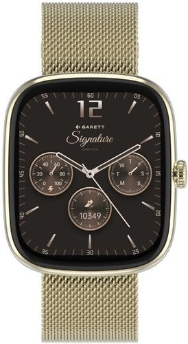 Garett 5904238485033 Smartwatch Garett Flow złoty mesh