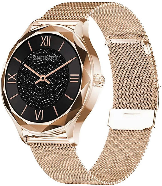 Garett 5904238480526 Smartwatch Garett Lady Ann RT złoty, stalowy