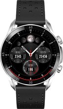 Garett 5904238485590 Smartwatch Garett V10 srebrno-czarny skórzany